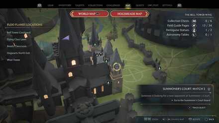 Hogwarts Legacy Summoners Court Match 3 Quest Location