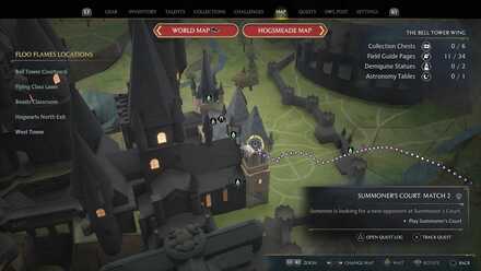 Hogwarts Legacy Summoners Court Match 2 Quest Location