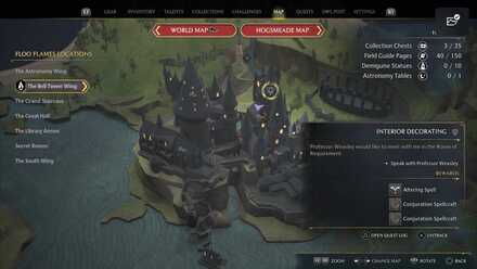 Hogwarts Legacy Interior Decorating Quest Location