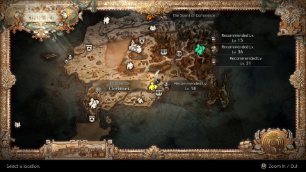 Octopath Traveler 2 Clockbank, Brightlands