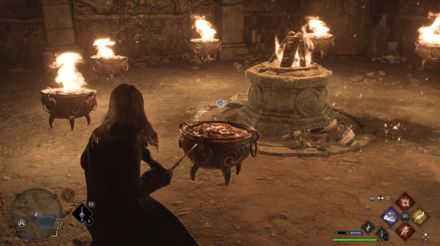 Hogwarts Legacy - Light the Unlit Cauldrons with Incendio or Confringo