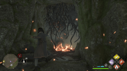Hogwarts Legacy - Northeast of Feldcroft Catacomb Floo Flame Step 1