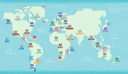 Pokemon Scarlet and Violet SV - Vivillon World Map