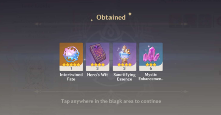 Genshin - Collect Intertwined Fate and other rewards from Archon Quests