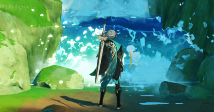 Genshin Impact Fortune-Mocking Pedigree Quest Guide Walkthrough - Go to the Waterfall