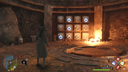 Hogwarts Legacy - Use Revelio then Accio the Blue Levers