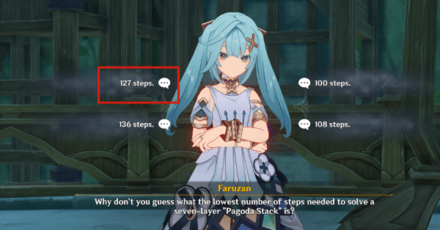 Genshin - Lowest Number of Steps to Solve a Pagoda Stack