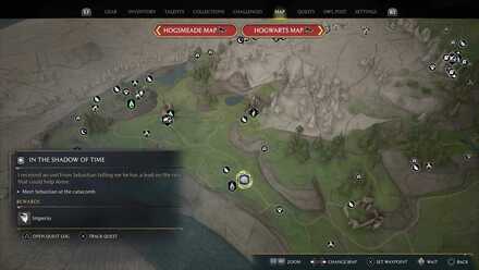Hogwarts Legacy In the Shadow of Time Quest Location