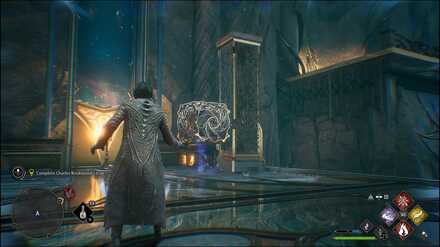 Hogwarts Legacy - casting Levioso on a cube