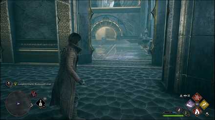 Hogwarts Legacy - small Chest below the moving staircase