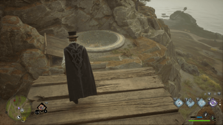 Hogwarts Legacy - Northwest of South Poidsear Coast Merlin Trial - Platform