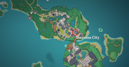 Genshin - Festive Drum - Mikoshi Genichirou Location in Inazuma City