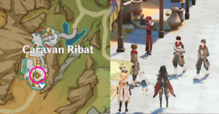 Genshin - Shade Upon Red Silk Step 2 - Go to Caravan Ribat