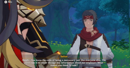 Genshin - Shade Upon Red Silk Step 5 - Talk to Sattar