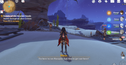 Genshin - Annals of Scarlet Sands Step 6 - Defeat the Daka Al-Ahmar Members