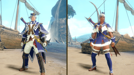 MH Rise Sunbreak - Marine Layered Armor Set