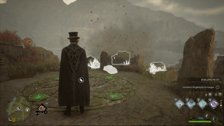 Hogwarts Legacy - Southeast of Phoenix Mountain Cave Merlin Trial - Statue 1