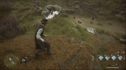 Hogwarts Legacy - Southeast of Phoenix Mountain Cave Merlin Trial - Statue 2