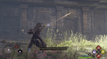 Hogwarts Legacy - Use Accio on the Levers that Match the Runes on the First Door