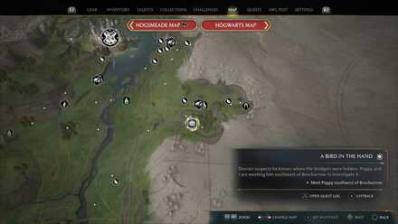 Hogwarts Legacy A Bird in the Hand Quest Location