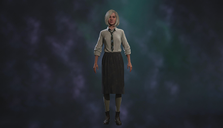 Hogwarts Legacy - Elegant Shirt and Tie Uniform