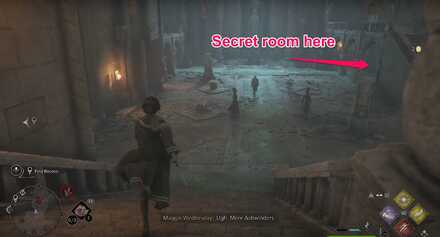 Hogwarts Legacy - secret room with the Musical Map