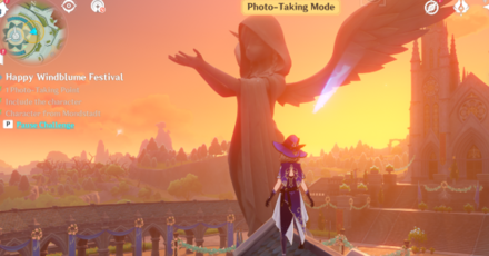 Genshin - Breezy Snapshots Day 1 - Happy Windblume Festival - include character