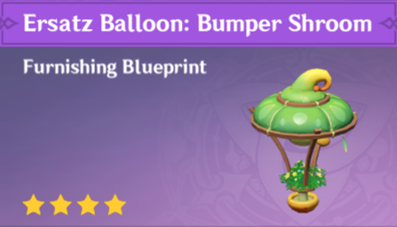 Genshin Impact - How to Get Ersatz Balloon: Bumper Shroom Furnishing
