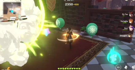 Genshin - Floral Pursuit Day 2 - Destroy Balloon with Skills