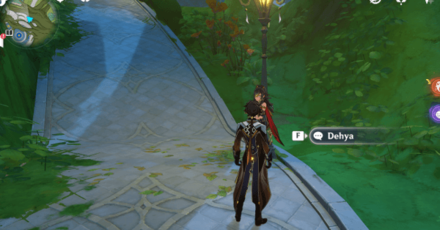 Genshin - Windblume Character Locations - Dehya in Sumeru City