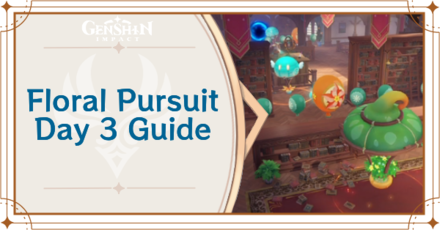 Genshin Impact - Floral Pursuit Day 3 Guide