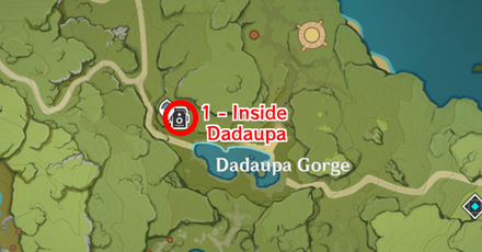Genshin - Breezy Snapshots Day 2 - Dadaupa Gorge Location