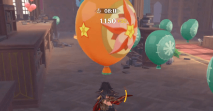 Genshin - Floral Pursuit Day 3 - Collect Orange Bloom Balloon to get more points