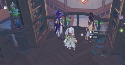 Genshin - Windblume Festival 2023 Act 2 Character Locations - Cyno and Lisa