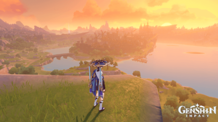 Genshin - Breezy Snapshots Day 2 - Amidst the Windblumes - Pose Option 2