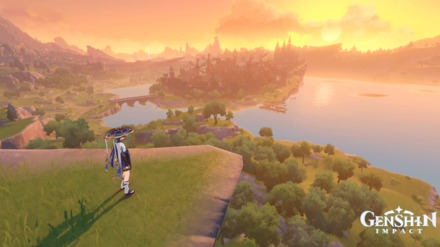 Genshin - Breezy Snapshots Day 2 - Amidst the Windblumes - Pose Option 1