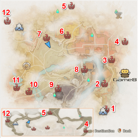Akikure Canyon Dragon Pit Locations