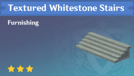Genshin Impact - How to Get Textured Whitestone Stairs Furnishing