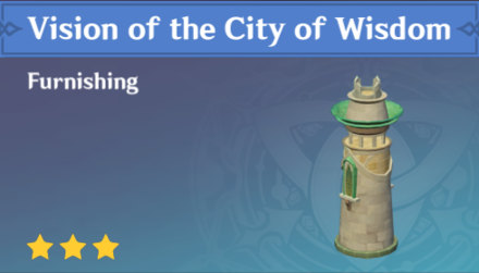 Genshin Impact - How to Get Vision of the City of Wisdom Furnishing