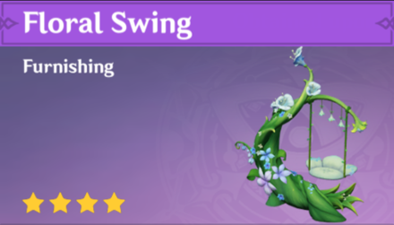 Genshin Impact - How to Get Floral Swing Furnishing