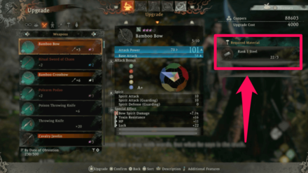 Wo Long Fallen Dynasty - Required Materials