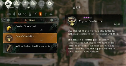 Wo Long Fallen Dynasty - Cup of Cordiality