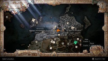 Octopath Traveler 2 Western Winterbloom Snows, Winterlands