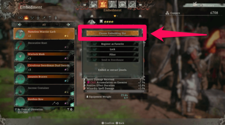 Wo Long Fallen Dynasty - Select Choose an Embedding Slot