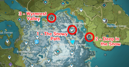 Genshin - Breezy Snapshots Day 3 - Dragonspine Location