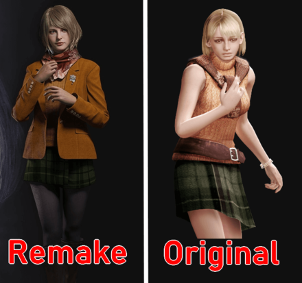 RE4 Remake - Ashley Outfit Change
