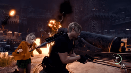 RE4 Remake - Ashley and Leon Escaping