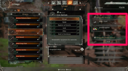 Wo Long Fallen Dynasty - Salvageable Materials