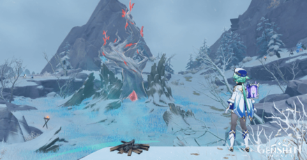 Genshin - Breezy Snapshots Day 3 - The Snowy Path - Pose Option 3