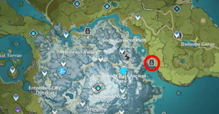 Genshin - Breezy Snapshots Day 3 - Dragonspine Location